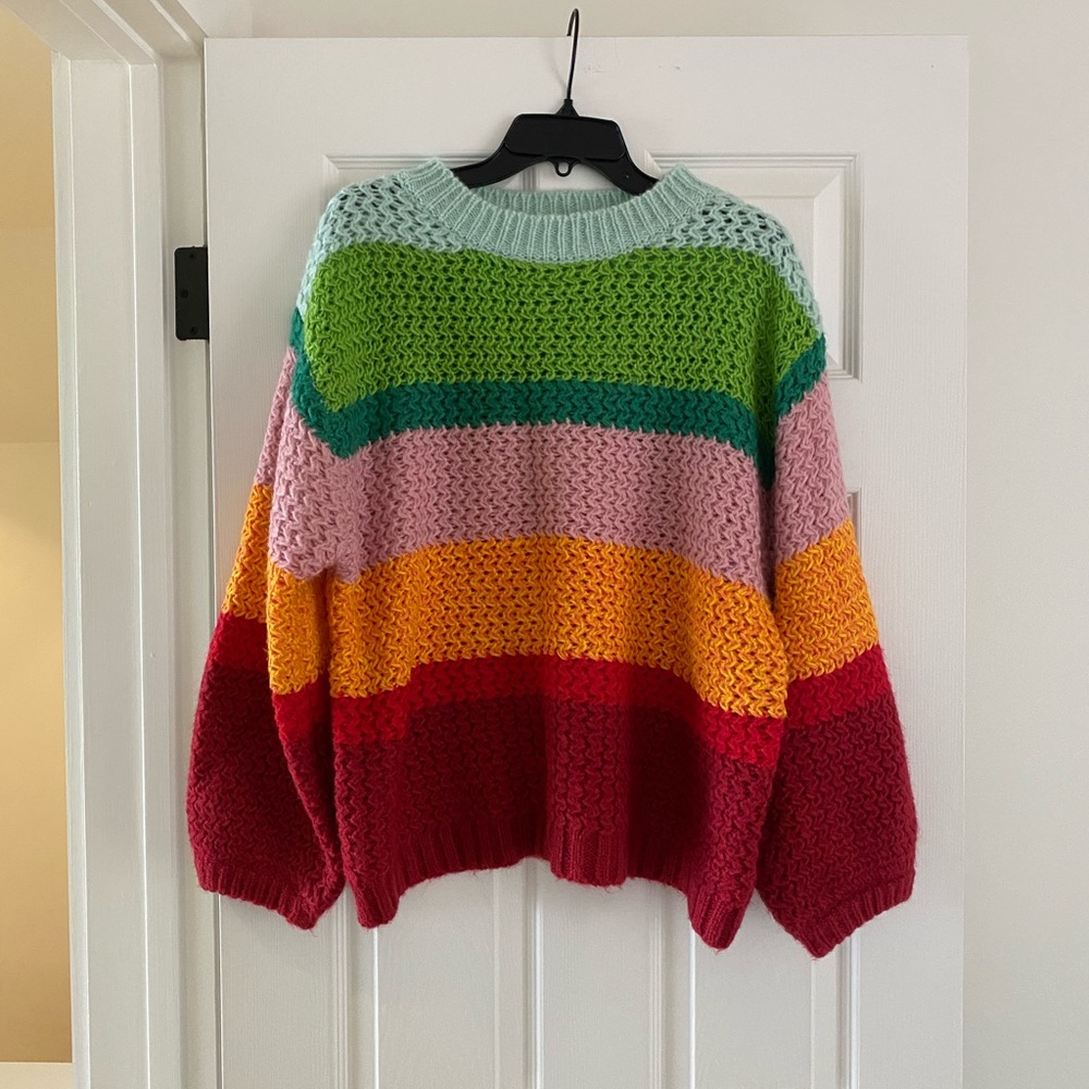 Farm Rio rainbow sweater 🌈 - Picture 3 of 7